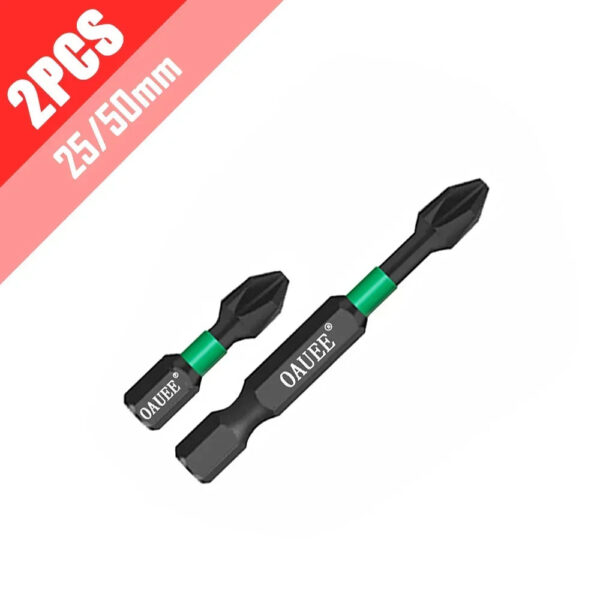 PH2 Magnetic Batch Head Impact Screwdriver Set - 1/2/3/6pcs, Waterproof, Anti-Slip, High Hardness (25/50/65/70/90mm) - Image 2
