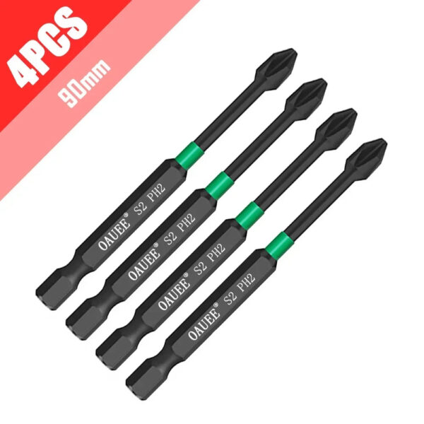 PH2 Magnetic Batch Head Impact Screwdriver Set - 1/2/3/6pcs, Waterproof, Anti-Slip, High Hardness (25/50/65/70/90mm) - Image 13