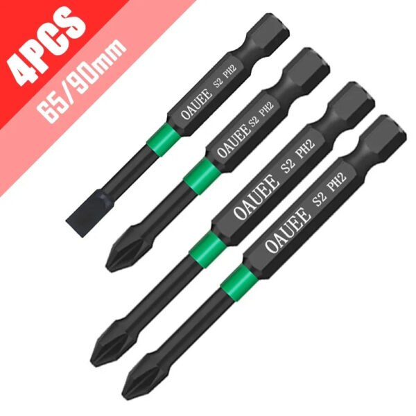 PH2 Magnetic Batch Head Impact Screwdriver Set - 1/2/3/6pcs, Waterproof, Anti-Slip, High Hardness (25/50/65/70/90mm) - Image 15