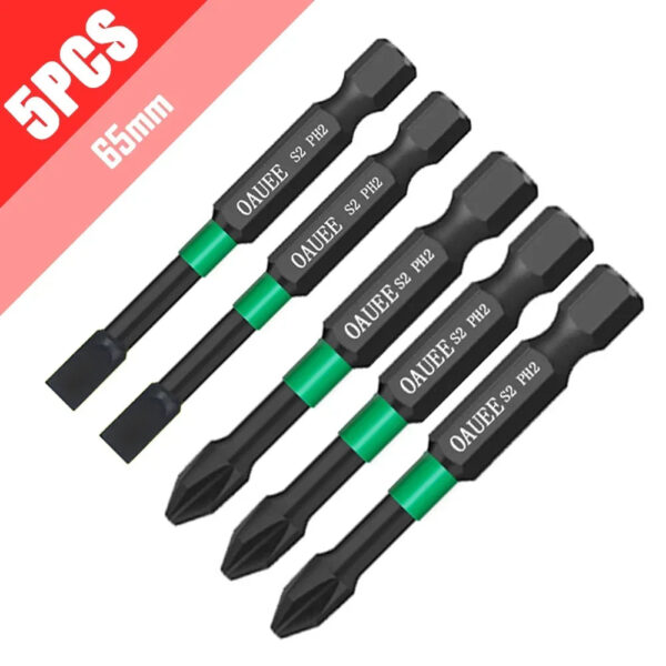 PH2 Magnetic Batch Head Impact Screwdriver Set - 1/2/3/6pcs, Waterproof, Anti-Slip, High Hardness (25/50/65/70/90mm) - Image 21