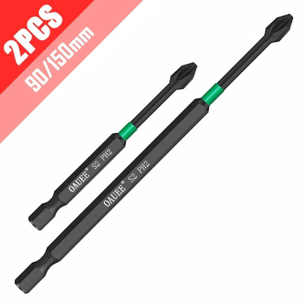 PH2 Magnetic Batch Head Impact Screwdriver Set - 1/2/3/6pcs, Waterproof, Anti-Slip, High Hardness (25/50/65/70/90mm) - Image 29