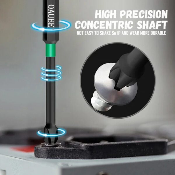 PH2 Magnetic Batch Head Impact Screwdriver Set - 1/2/3/6pcs, Waterproof, Anti-Slip, High Hardness (25/50/65/70/90mm) - Image 36