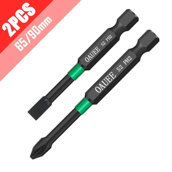PH2 Magnetic Batch Head Impact Screwdriver Set - 1/2/3/6pcs, Waterproof, Anti-Slip, High Hardness (25/50/65/70/90mm) - Image 6