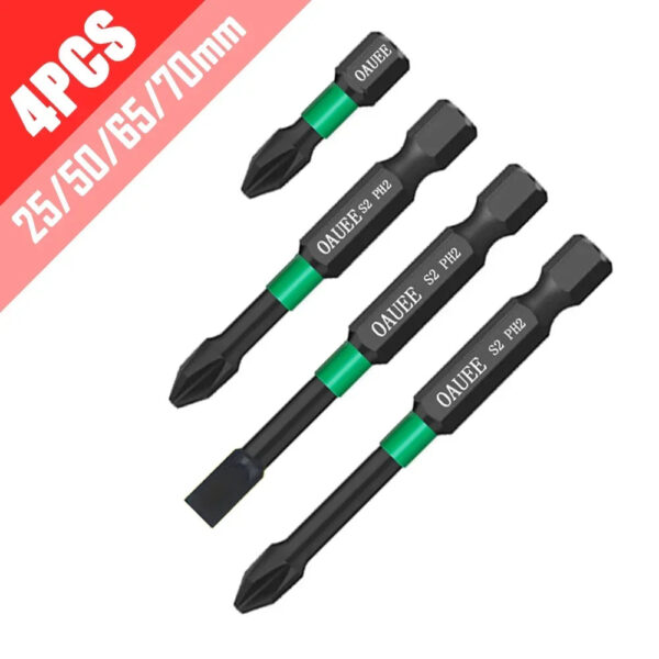 PH2 Magnetic Batch Head Impact Screwdriver Set - 1/2/3/6pcs, Waterproof, Anti-Slip, High Hardness (25/50/65/70/90mm) - Image 10