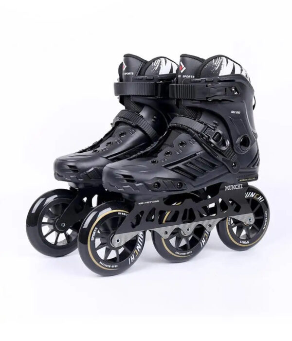 3 Wheels Professional Roller Skates Adult Youth leisure Inline Skating Shoes Figure Skating Black Sneakers Shoes size 36-46 - Image 5