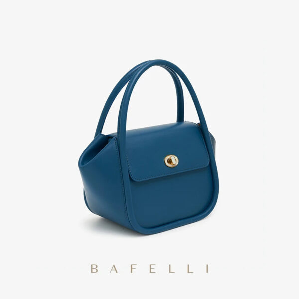 BAFELLI NEW 2023 WOMEN'S HANDBAG WINTER WOOL FASHION BENTO EVENING LEATHER ORIGINAL STYLE LUXURY BRAND PURSE SHOULDER CASUAL - Image 5