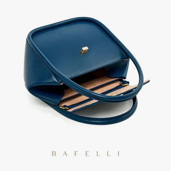 BAFELLI NEW 2023 WOMEN'S HANDBAG WINTER WOOL FASHION BENTO EVENING LEATHER ORIGINAL STYLE LUXURY BRAND PURSE SHOULDER CASUAL - Image 8