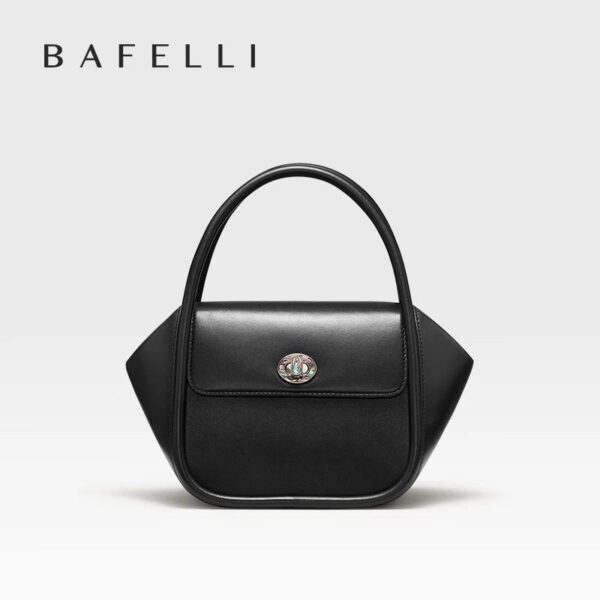 BAFELLI NEW 2023 WOMEN'S HANDBAG WINTER WOOL FASHION BENTO EVENING LEATHER ORIGINAL STYLE LUXURY BRAND PURSE SHOULDER CASUAL - Image 10
