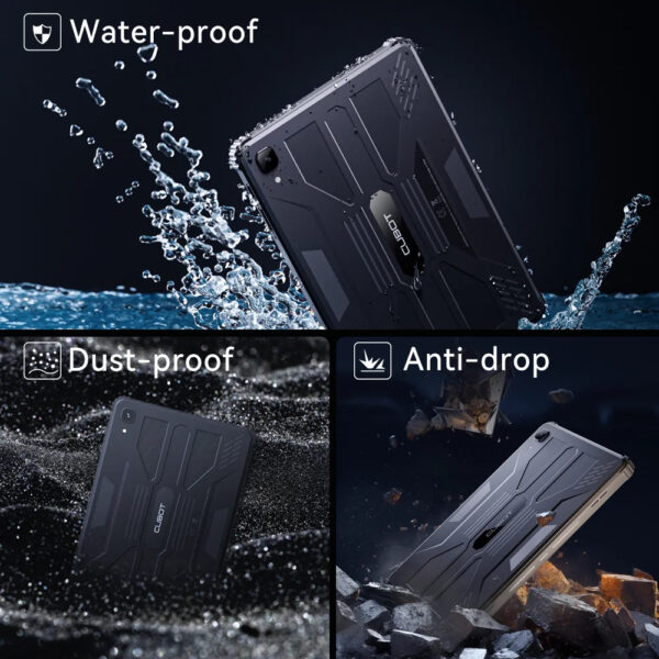 Cubot TAB KINGKONG, Rugged Tablet Android 13, IP68 Waterproof, 16GB RAM(8GB+8GB Extended), 256GB ROM, 10600mAh,10.1 FHD+ Screen - Image 6