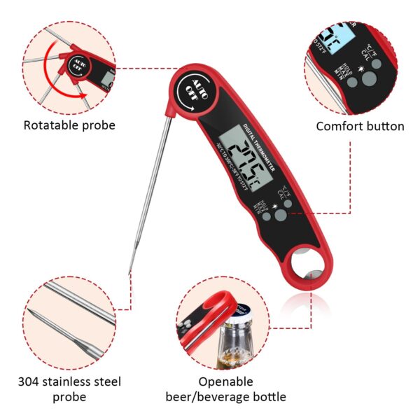 Digital Kitchen Thermometer Food Tools Electronic Cooking Probe BBQ - Image 3