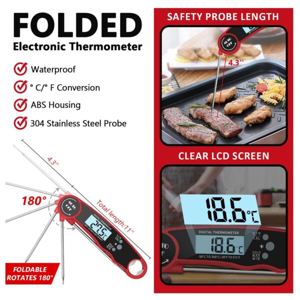 Digital Kitchen Thermometer Food Tools Electronic Cooking Probe BBQ - Image 4