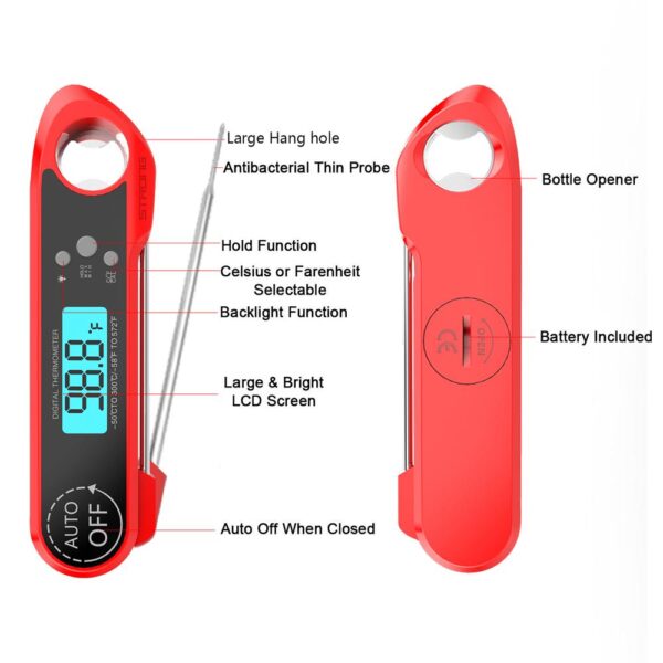 Digital Kitchen Thermometer Food Tools Electronic Cooking Probe BBQ - Image 6