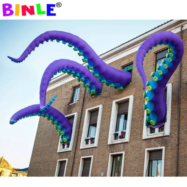 Elegant super giant inflatable octopus tentacles with affordable price inflatable octopus arm for Halloween decoration - Image 6