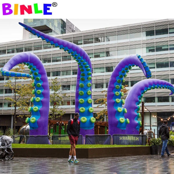 Elegant super giant inflatable octopus tentacles with affordable price inflatable octopus arm for Halloween decoration - Image 7