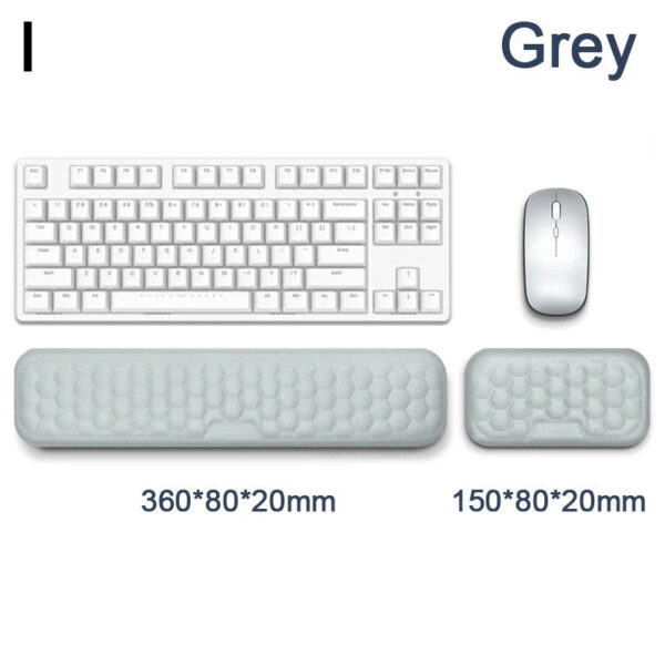 Ergonomic Keyboard Mouse Wrist Rest Office Typing Protection Relax Wrist Memory Foam Mouse Pad Computer Laptop Desk Mat - Image 15