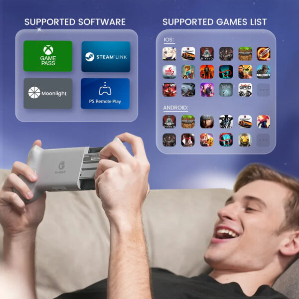 GameSir G8 Mobile Phone Gamepad Hall Effect Game Controller for iPhone 15 Android Cellphone Cloud Gaming Xbox Game Pass STADIA - Image 2
