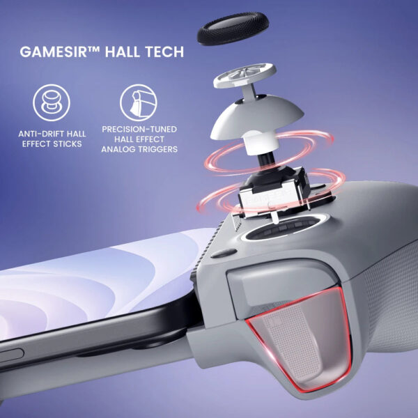 GameSir G8 Mobile Phone Gamepad Hall Effect Game Controller for iPhone 15 Android Cellphone Cloud Gaming Xbox Game Pass STADIA - Image 3