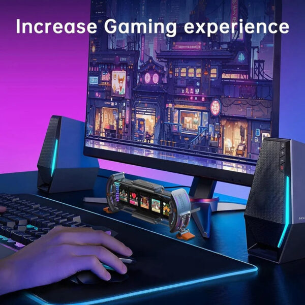 Gaming Setup Clock With Smart APP Control, Wifi Connect, RGB LED Display, Personalized Dashboard, Pixel Art - Image 8