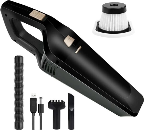 Handheld Vacuums Cordless, Powerful Handheld Hoover Vacuum Cleaner, Portable Lightweight Car Vacuums, 120W Wet & Dry Vacuum - Image 3