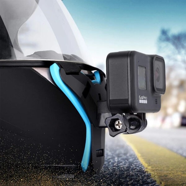 Helmet Strap Mount For Gopro Hero 11 10 9 8 7 6 5 4 3 Motorcycle Yi Action Sports Camera Mount Full Face Holder Accessories - Image 4