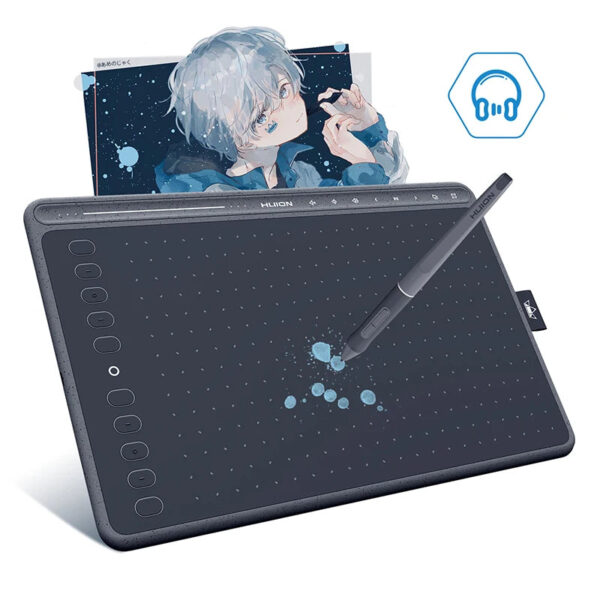 HUION HS611 Graphic Digital Drawing Tablet 266PPS Graphics Pen Tablet Multimedia Keys Three Colors For PC Android - Image 4