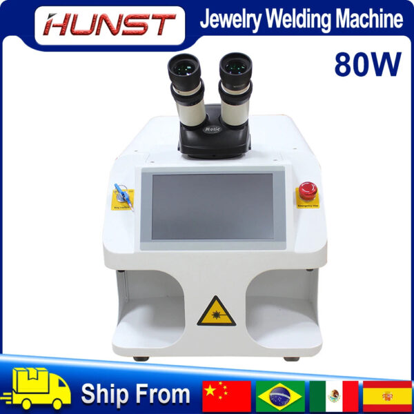 Hunst Jewelry Laser Welding Machine 80W Soldering Mini Portable Fiber Laser Welder Gold Silver Titanium Metal Rings Necklace - Image 6