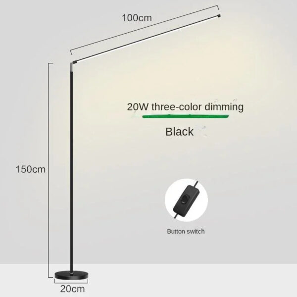 Minimalism LED Floor Lamp Super Bright Reading Lamp Living Room Bedroom Bedside Vertical Lamp Floor Piano Lighting Fixture - Image 11