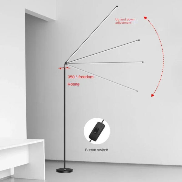 Minimalism LED Floor Lamp Super Bright Reading Lamp Living Room Bedroom Bedside Vertical Lamp Floor Piano Lighting Fixture - Image 15