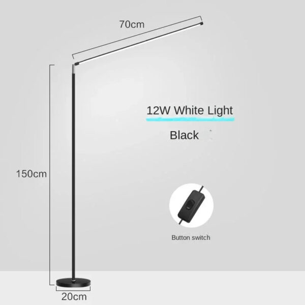 Minimalism LED Floor Lamp Super Bright Reading Lamp Living Room Bedroom Bedside Vertical Lamp Floor Piano Lighting Fixture - Image 7