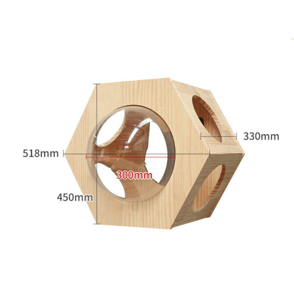 Solid Wood Wall-Mounted Cat Climbing Frame - Pet Accessories - Image 9