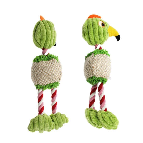 Funny Bird Shaped Plush Squeak Chew Ropes Toy - Interactive Dog Toys for Small & Large Pets - Image 8