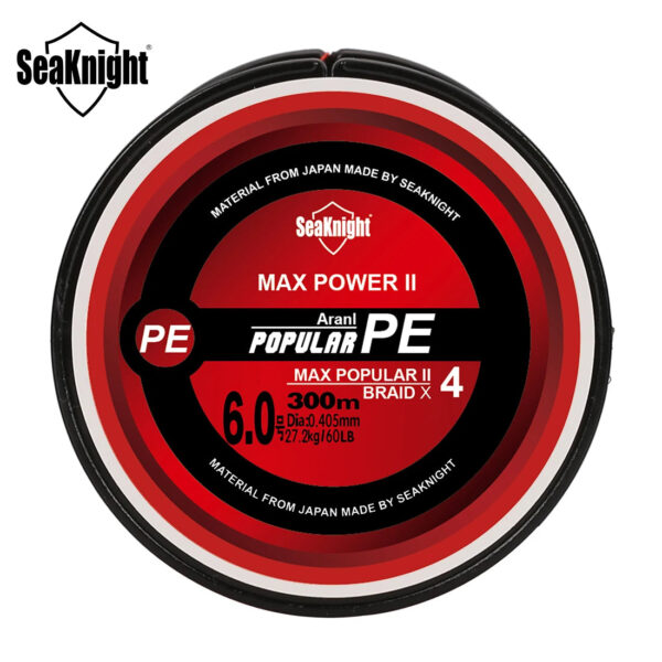 SeaKnight TriPoseidon Series 4 Strands 300M PE Braided Fishing Line (8-60LB) - Smooth Carp Multifilament - Image 14
