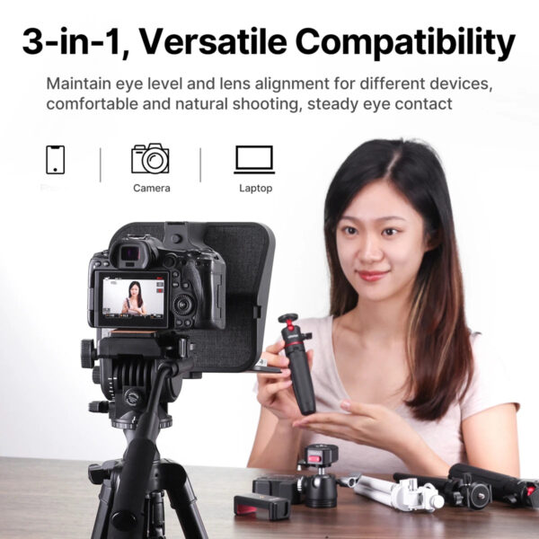 Ulanzi RT02 Universal Teleprompter Prompter DSLR Camera Smartphone - Image 5