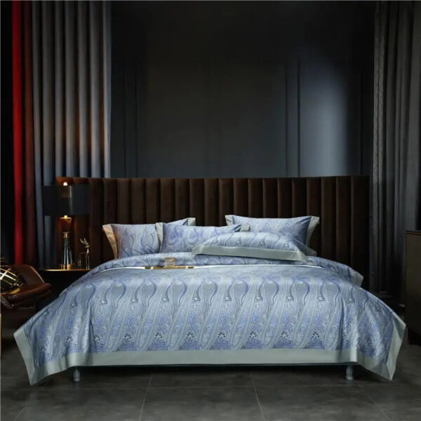 Vintage Brown Chocolate Boho Duvet Cover Set Queen King 4Pcs Luxury 1000TC Egyptian Cotton Soft Bedding Bed Sheet Pillowcases - Image 2