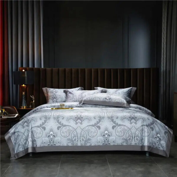 Vintage Brown Chocolate Boho Duvet Cover Set Queen King 4Pcs Luxury 1000TC Egyptian Cotton Soft Bedding Bed Sheet Pillowcases - Image 3
