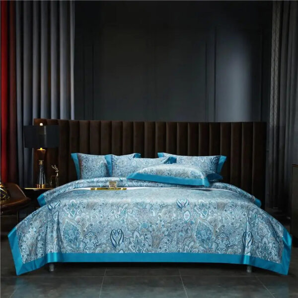 Vintage Brown Chocolate Boho Duvet Cover Set Queen King 4Pcs Luxury 1000TC Egyptian Cotton Soft Bedding Bed Sheet Pillowcases - Image 9