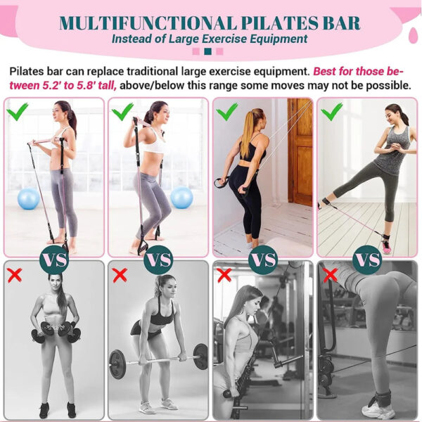 Upgrade Resistance Bands & Training Bar Set for Home Gym - Image 12