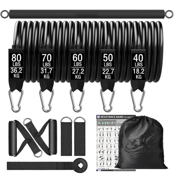 Upgrade Resistance Bands & Training Bar Set for Home Gym - Image 8